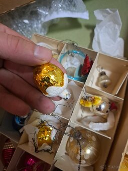 Staré retro originál vánoční ozdoby - 6