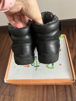 Dětské chlapecké klučičí zimní kožené teplé boty Ponte - 6