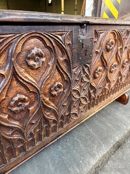 Starožitná secesní truhla (132025) - 6