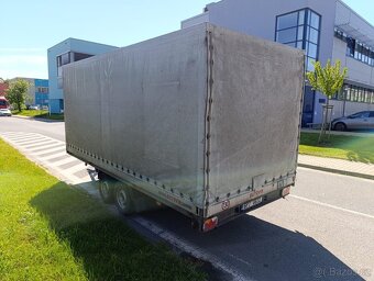 Plně pojízdný přívěs s plachtou – AGADOS 2B2, 3 500 kg - 6
