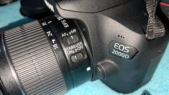 Canon EOS 2000D + 18–55 IS II – komplet sada, záruka do 8/25 - 6