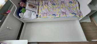 Dětská dvoupatrová postel se schody + matrace - 6