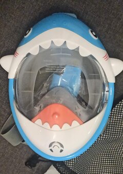 Celoobličejová šnorchlovací maska Shark - dětská - 6