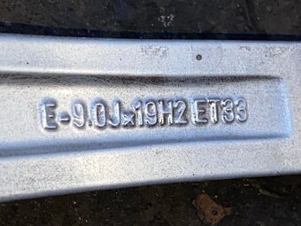 Original 3x ALU kola Audi 19" 9J ET33 + pneu 255/35/R19 - 6