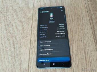 Samsung Galaxy A71- 6,7" AMOLED FULL HD+/128GB/ 6GB/NFC/GPS - 6