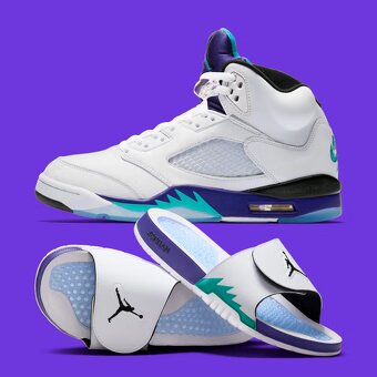 Nike Air Jordan Hydro 5 Retro Slides Grape vel.45/29cm - 6