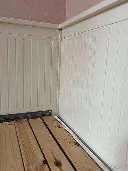Postel IKEA HEMNES – rozkládací, se šuplíky (bílé dřevo) - 6
