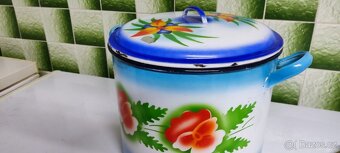 Hrnec smaltovaný 45 l, hrnec malovaný - 6