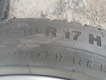 Prodám sadu Orig ALU kol Audi 225/50R17 zimní - 6