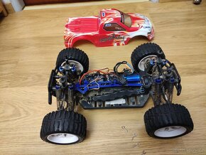 Prodám RC model 1:10 Himoto EMXT-1 brushless - 6