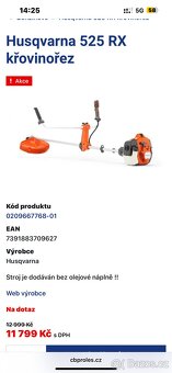 Husqvarna 525 RX zánovní křovinořez - 6