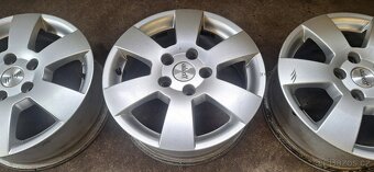 Alu disky Škoda 15" – 5x112 – velmi dobrý stav + ventily - 6