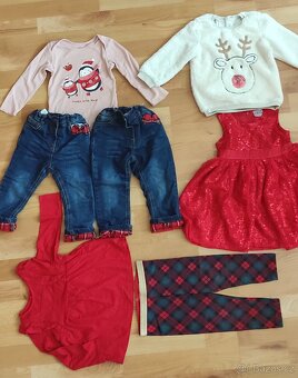 Vánoční oblečení vel. 86 - 6