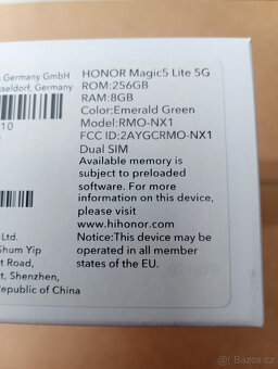 Nový Honor Magic5 Lite 5G 8GB/256GB + skla + kryt, ZÁRUKA - 6