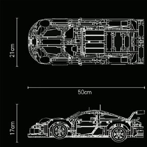 Stavebnice Porsche 911 kompatibilní s LEGO - 6