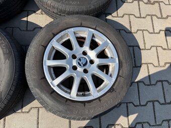 4x al kola 5x112 15 + pneu letní 195/65 R15 - 6