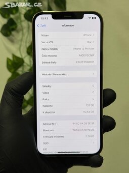 iPhone 12 Pro Max 128GB zlatý - 100% baterie - 6