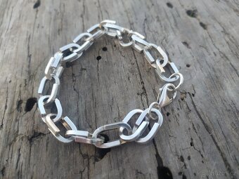 Stříbrný řetízek a náramek - ruční práce - PC 15 000CZ - 6