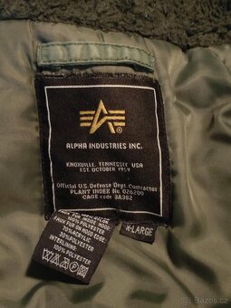 BUNDA N3B ALJAŠKA ALPHA INDUSTRIES OLIVE XL - 6