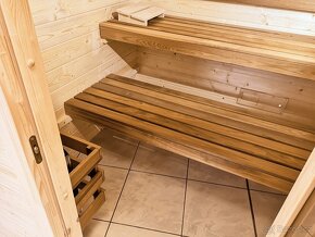Interiérová srubová sauna - 6