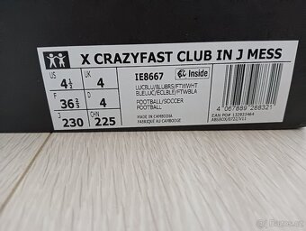 Messi sálové kopačky CRAZYFAST vel.36 2/3 TOP STAV - 6