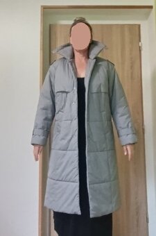 ŠEDÝ DÁMSKÝ ZIMNÍ KABÁT - 6