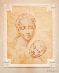 Nová samolepící freska CANDIS Donna Con Bambino A006 - 6