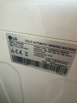 Prodám pračku LG 10,5kg,Parni,WIFI.AI - 6