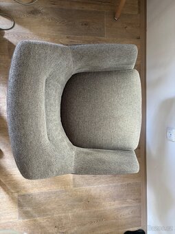 Židle Britta otočná kancelář textil kov - 6