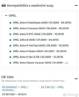 Kotouče zadní BOSCH 5x110 OPEL - 6