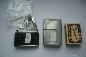 sbírka starých benzínových zapalovačů č.1 - 6