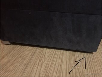 Rohová sedačka ALISTAIR L ČERNÁ MI17 - 6