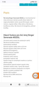 Šicí stroj Singer M320L - 6