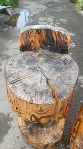 zahradní nábytek - stůl a barové židle - 6