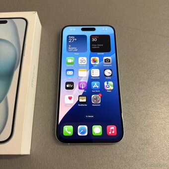 iPhone 15 Plus 128GB modrý, jako nový, záruka rok - 6