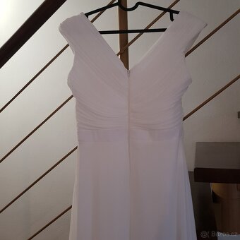 Bílé šaty na věneček / svatební šaty  vel. 38/M - 6