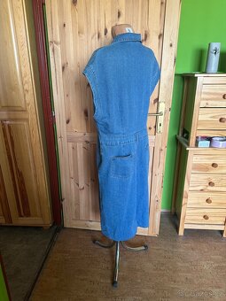 Džínové šaty velikost 44/46 - 6