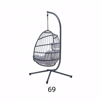Závěsné křeslo 69 (houpačka) šedá barva - 6