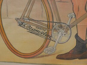 Originální cyklistický reklamní plakát La Francaise DIAMANT - 6