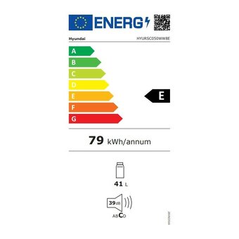 Chladnička Hyundai, tichá 39dB,malá 41L - 6