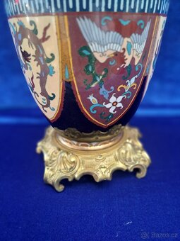 Petrolejová lampa, japonský motiv - 6