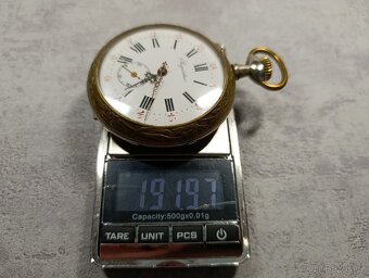 Obrovské 67mm kapesní hodinky Régulatéur, 192g - 6