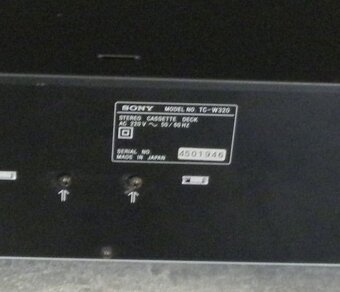 SONY TC-W320 kazetový magnetofon - 6