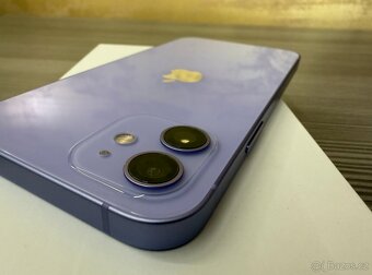 Apple iPhone 12 128GB fialová, TOP stav, baterie 100% - 6