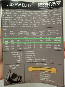 Snowboard Rossignol Jibsaw Elite 155 cm - 6