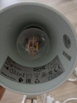 2 ks lampicka IKEA Kvart bezova se svorkou - 6