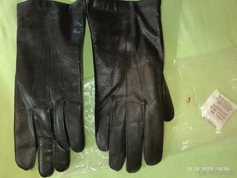 Prodám KOŽENÉ ZIMNÍ RUKAVICE NOVÉ Pánské, vel. 9,5 - 6