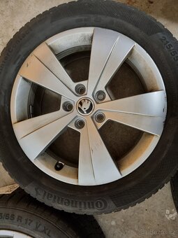 Zimní originílní Alu sada Superb 215/55 R17 - 6