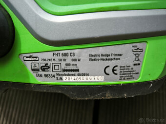 Křovinořez Florabest FHT 600 C3 - 6