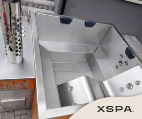 Luxusná nerezová koupací káď, koupací sud,jakuzzi, vířivka - 6